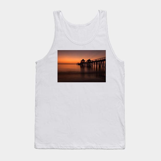 Fort Myers Pier Sunset Tank Top by StacyWhite